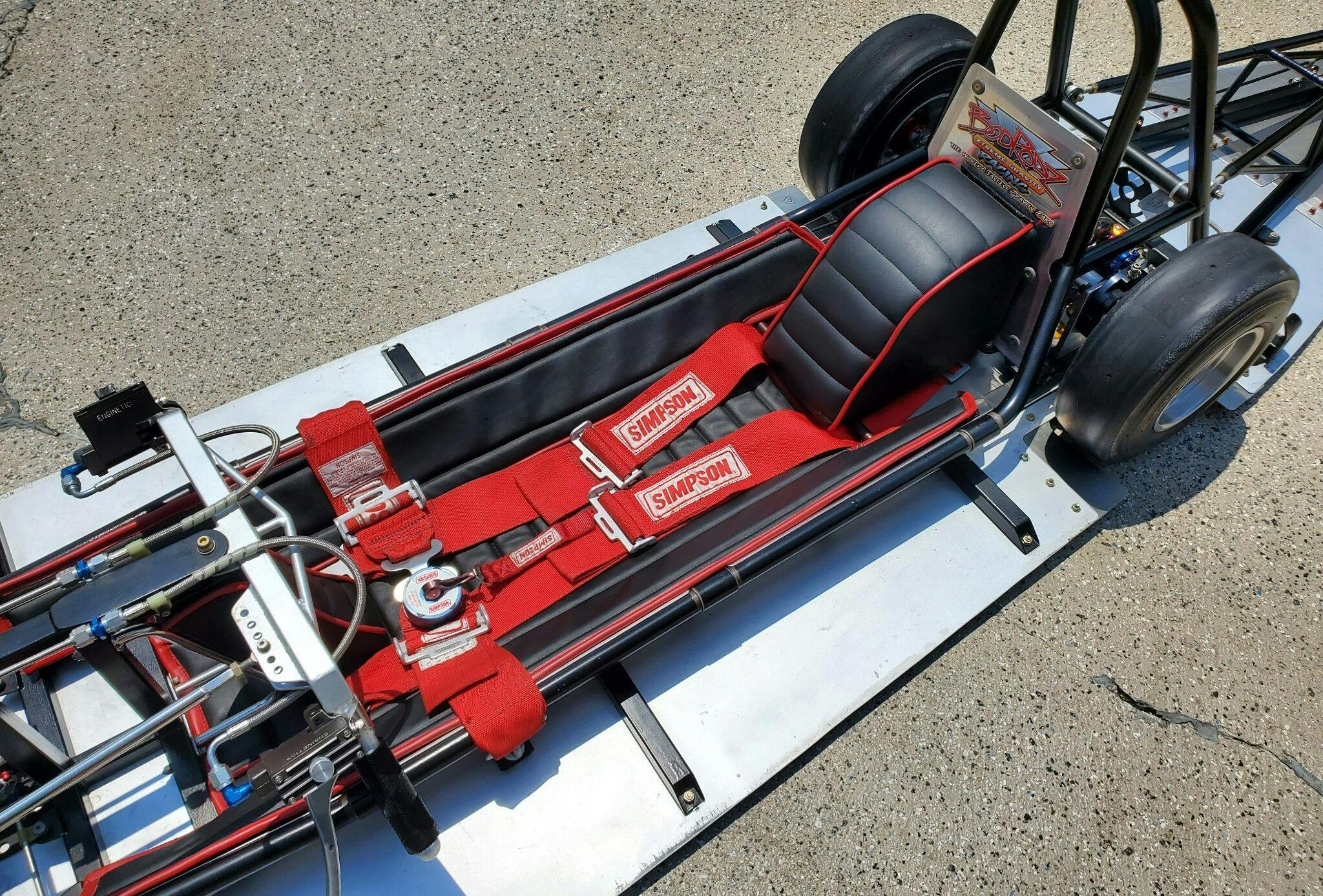 Bodrodz Xtreme Gravity streamliner race car cockpit