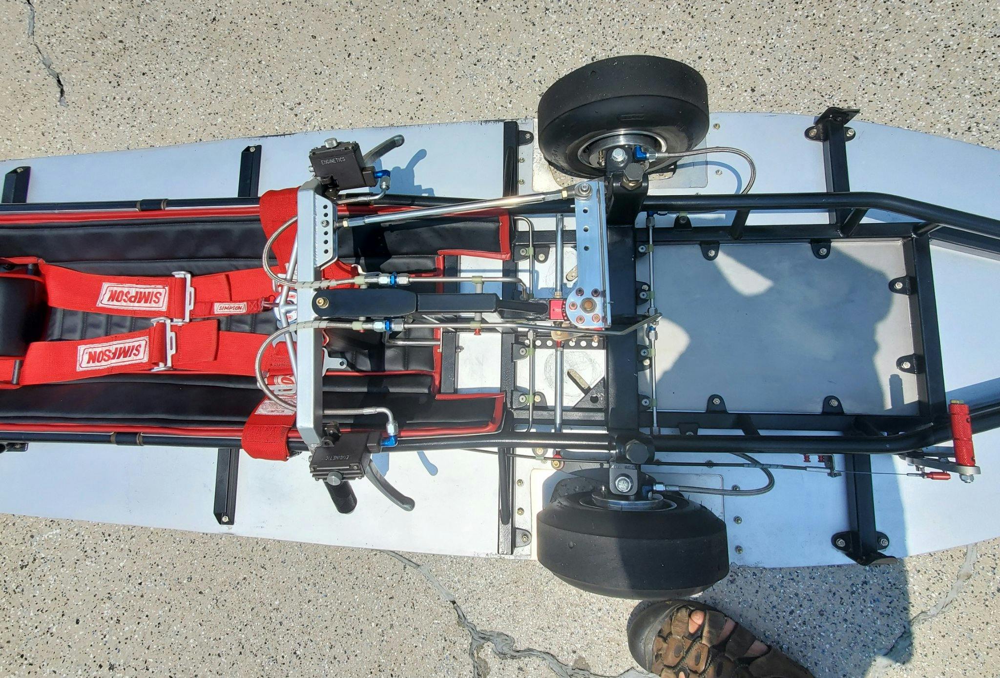 Bodrodz Xtreme Gravity streamliner race car seat framework