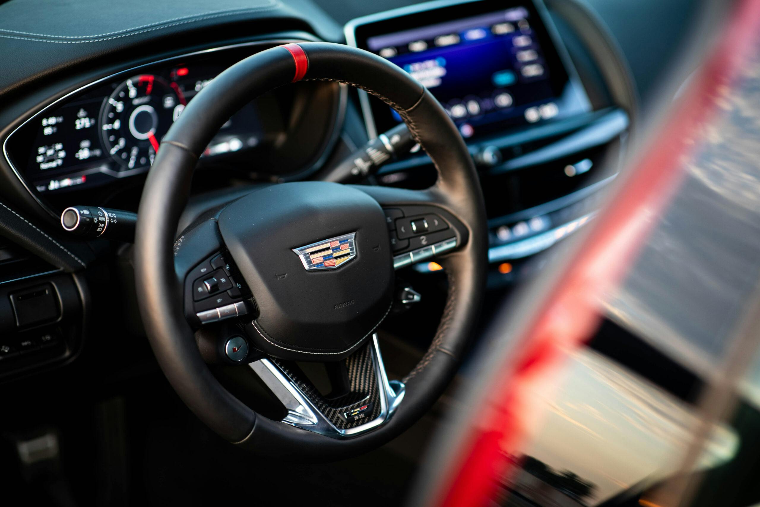 2023 Cadillac CT5-V interior steering wheel