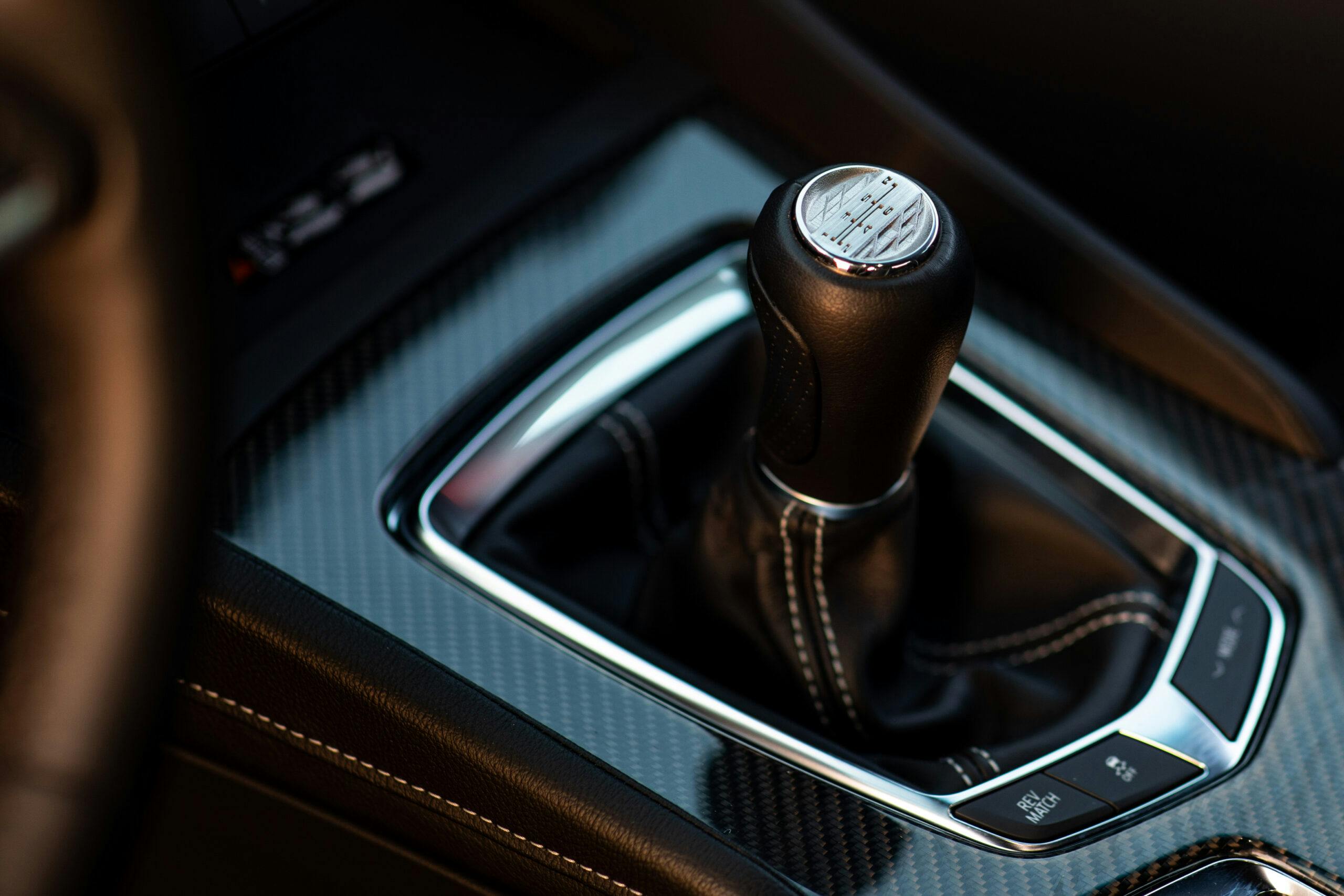 2023 Cadillac CT5-V interior shifter detail