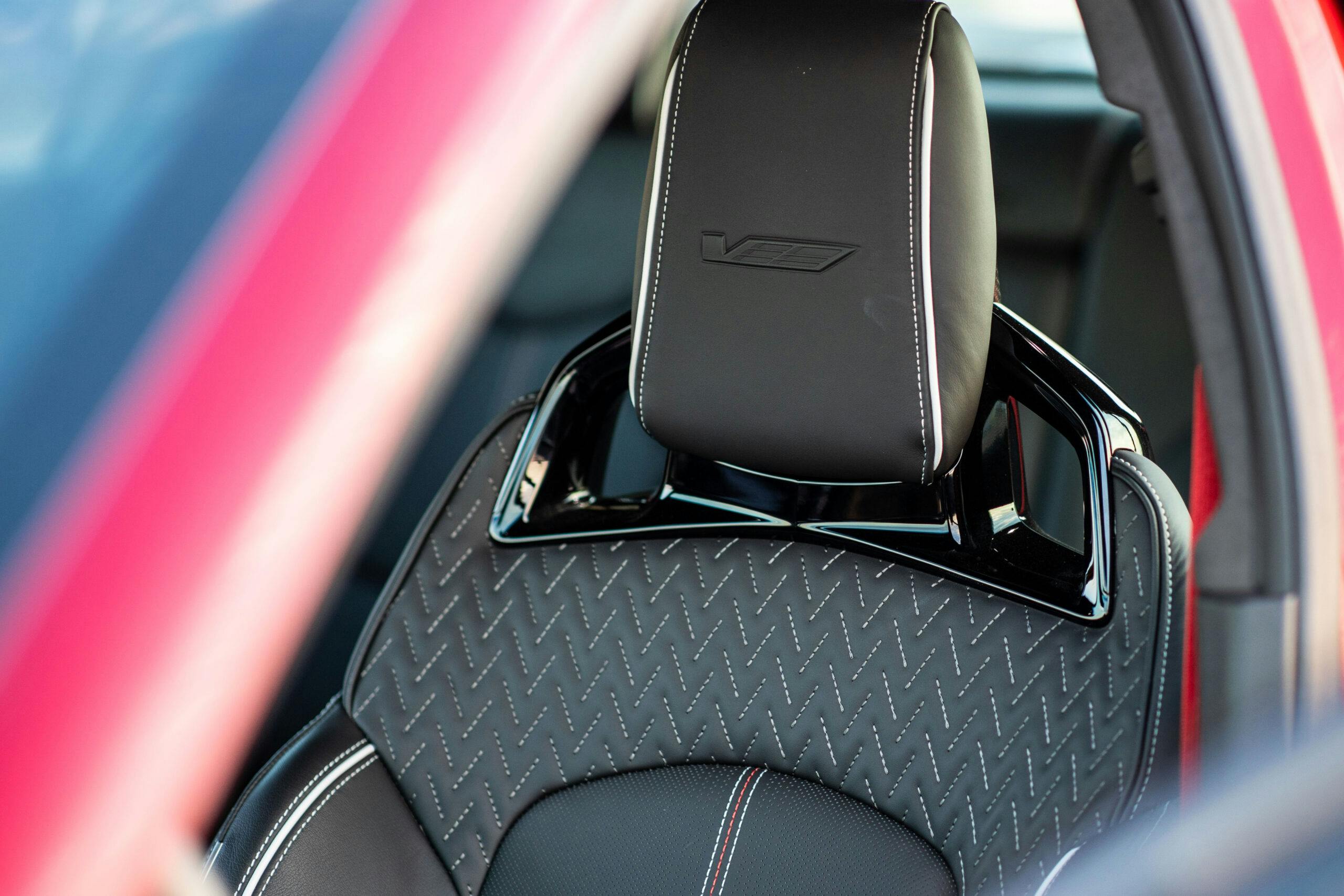 2023 Cadillac CT5-V interior seatback detail