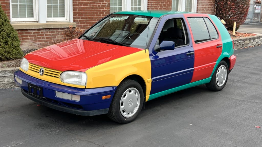 1996 Volkswagen Golf Harlequin front three quarter