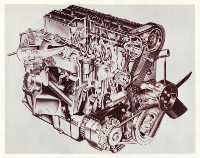Chevrolet Cosworth Vega engine cutaway
