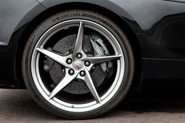 New Corvette E-Ray hybrid wheel tire brake