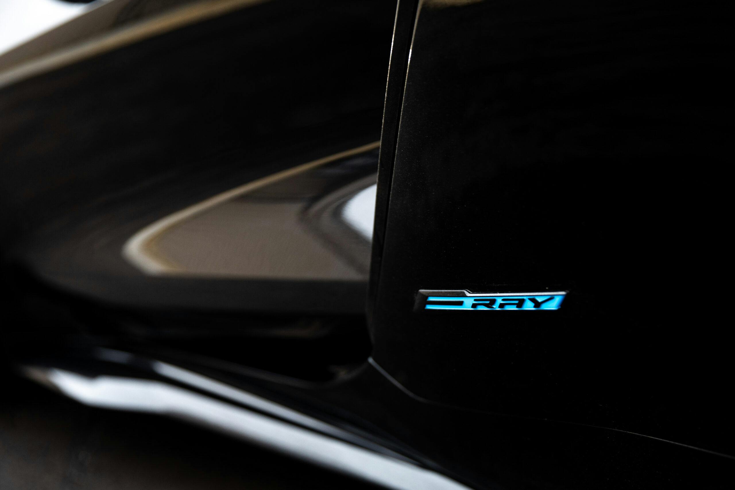 New Corvette E-Ray hybrid badge