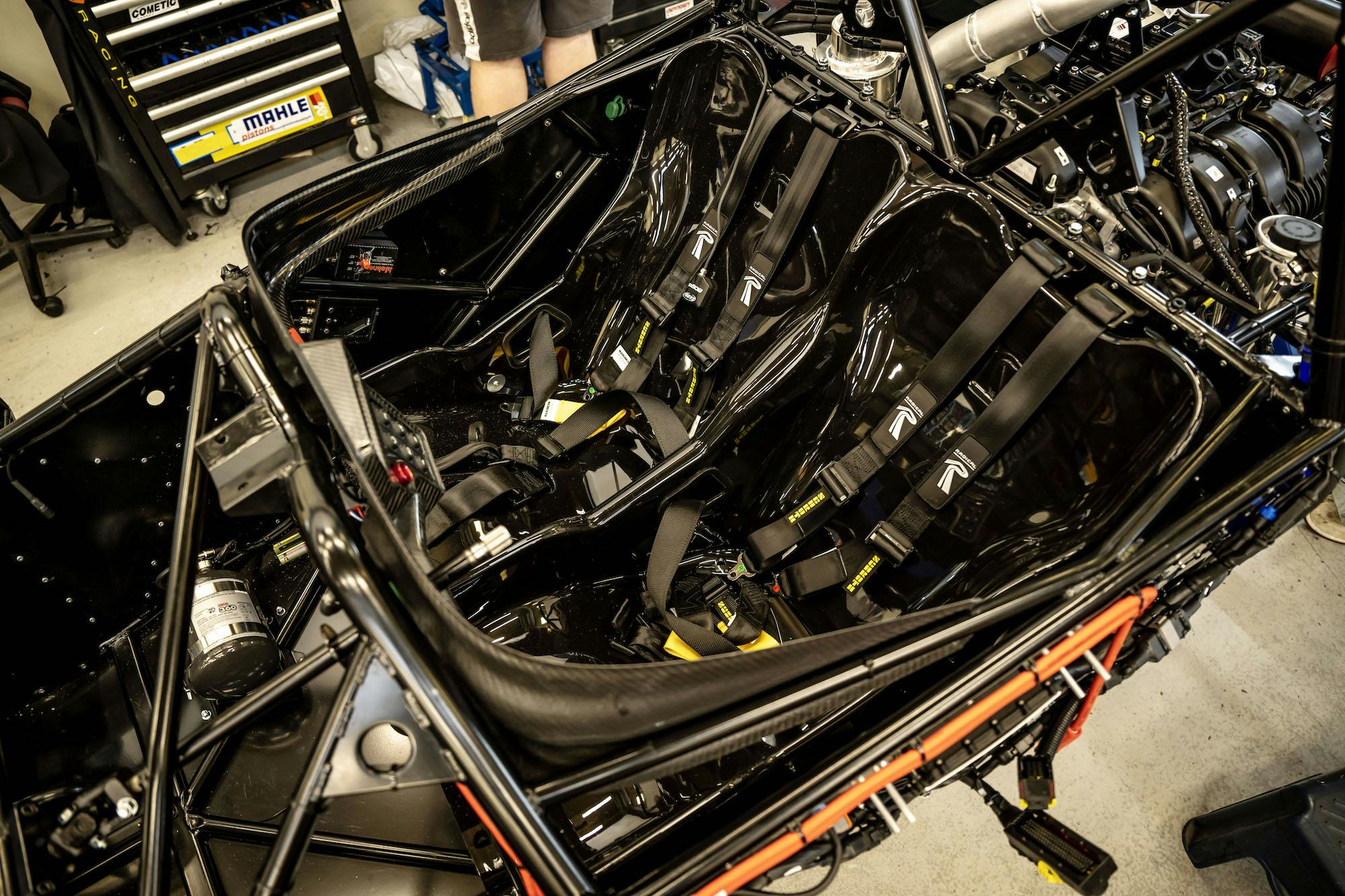 Radical Motorsport race car interior belts