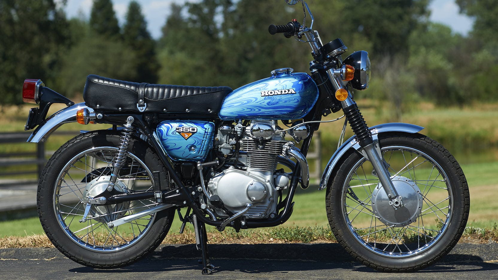 Honda Blue Dragon motorcycle side profile