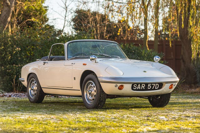 Lotus Elan front three quarter white