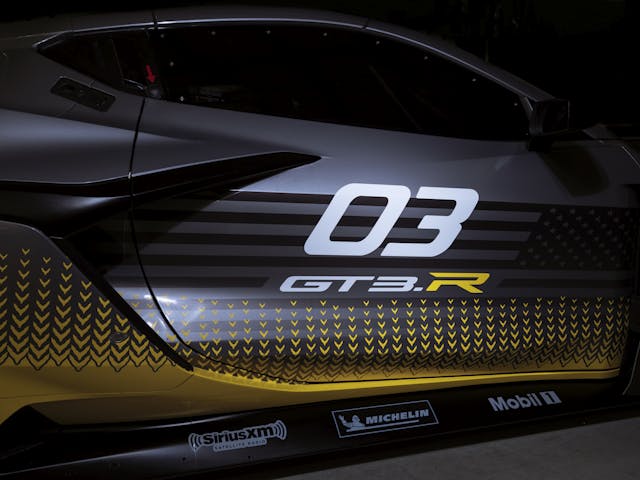 2024 Chevrolet GT3 R Race Car side graphic