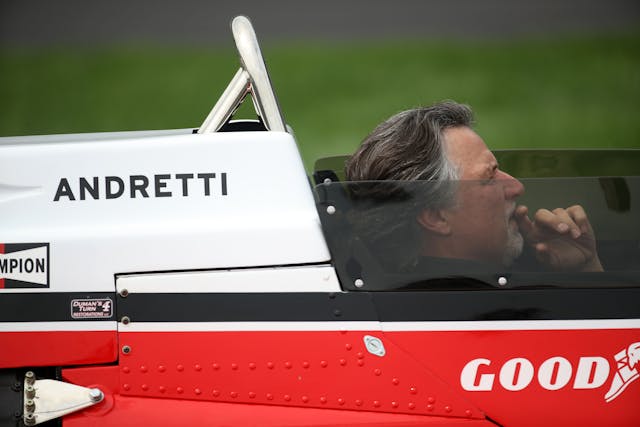 Michael Andretti in racecar