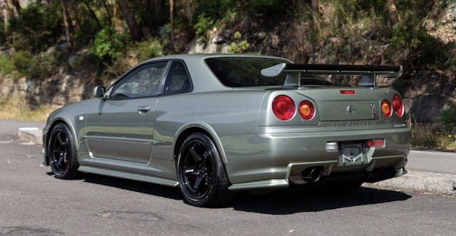 Nissan R34 GT-R M-Spec Nur rear three quarter