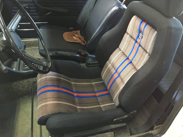 Recaro interior seat design striped