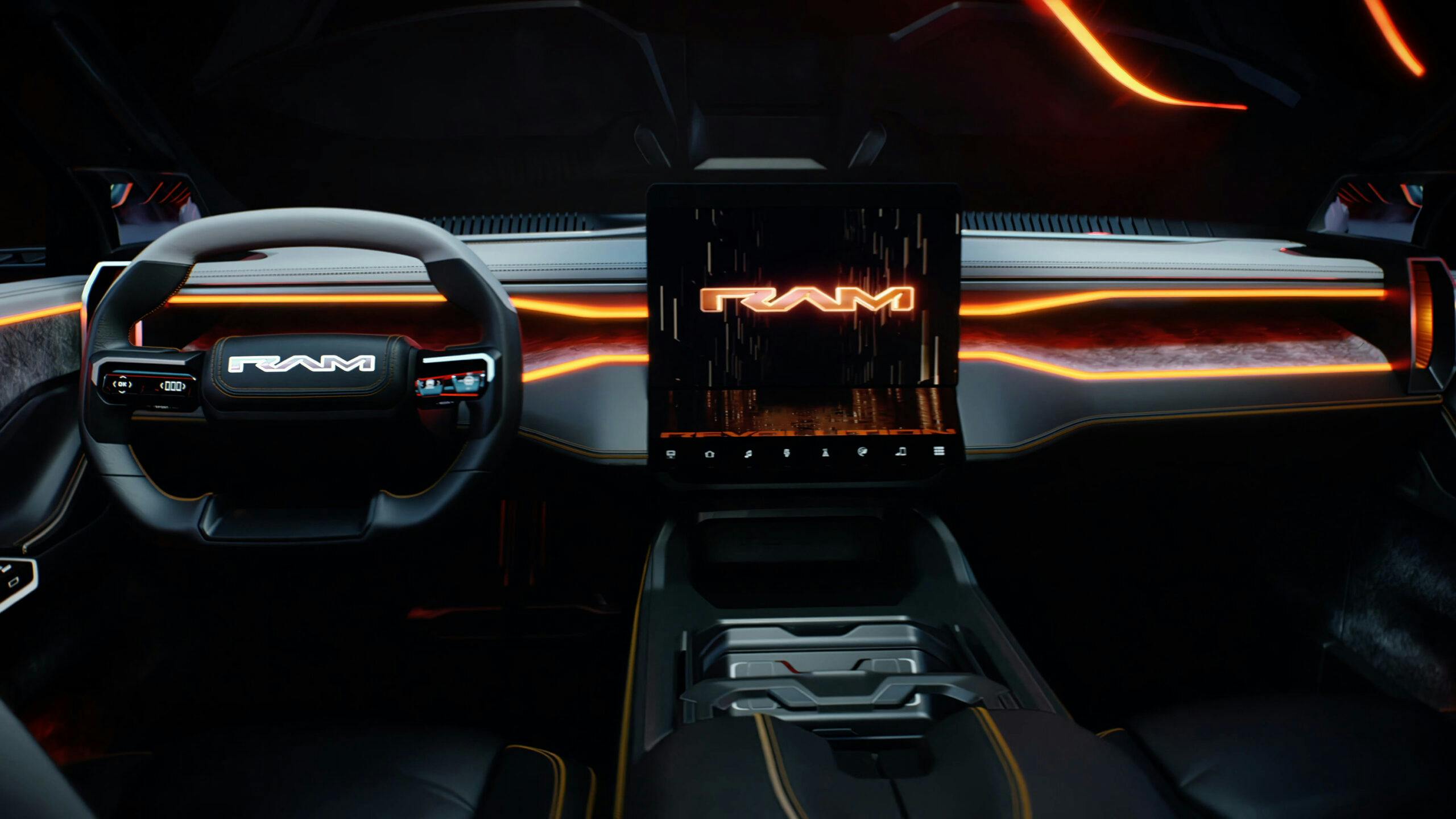 Ram 1500 Revolution Battery-electric Vehicle interior dash front