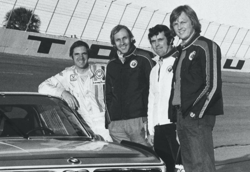 BMW factory drivers at Daytona 1975