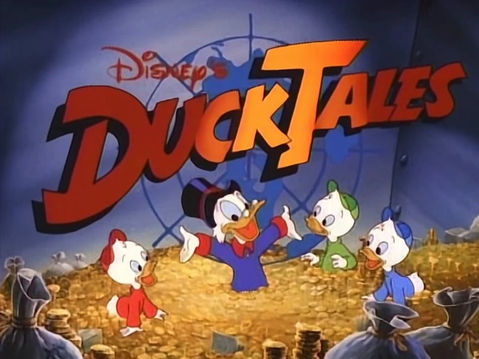 Ducktales title screen tv show