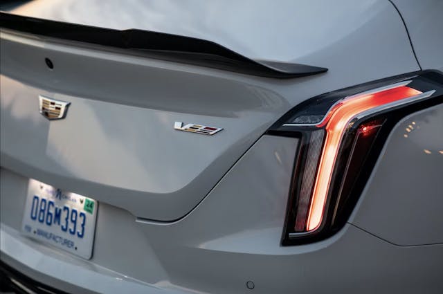 cadillac blackwing rear end details