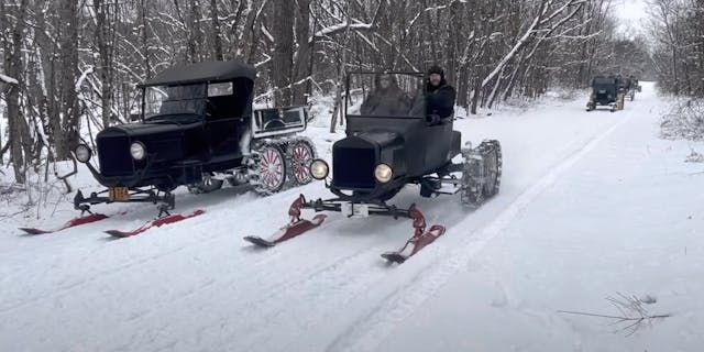 Ryan Tebo model T snowmobile feature image screengrab