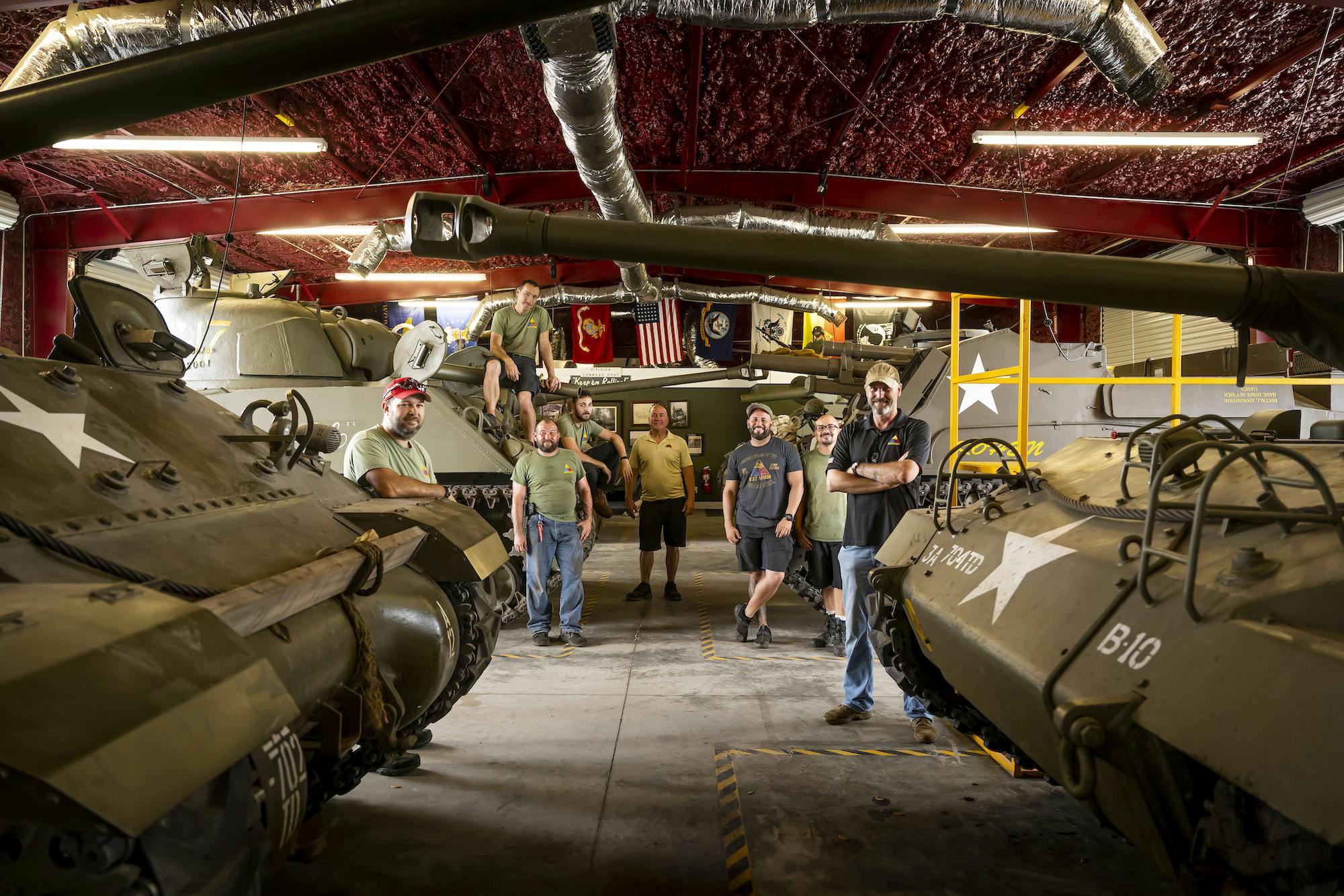 Tank Rabbi garage team group