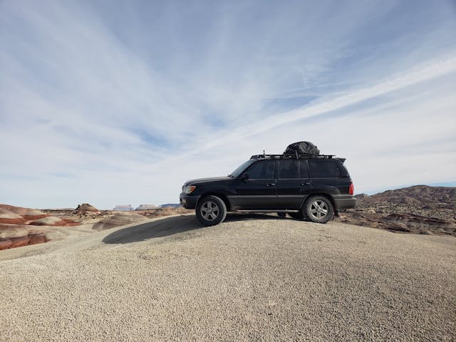 Lexus SUV off-road american southwest backcountry camping