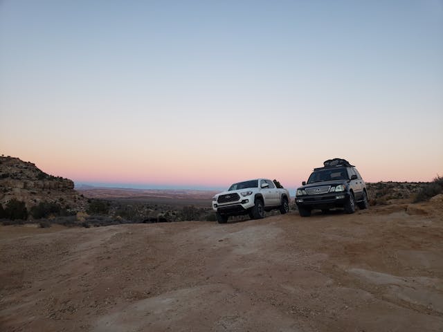 Lexus SUV off-road american southwest backcountry camping