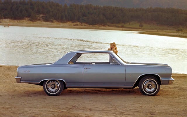 1964 Chevrolet Chevelle Malibu SS side profile lakeside