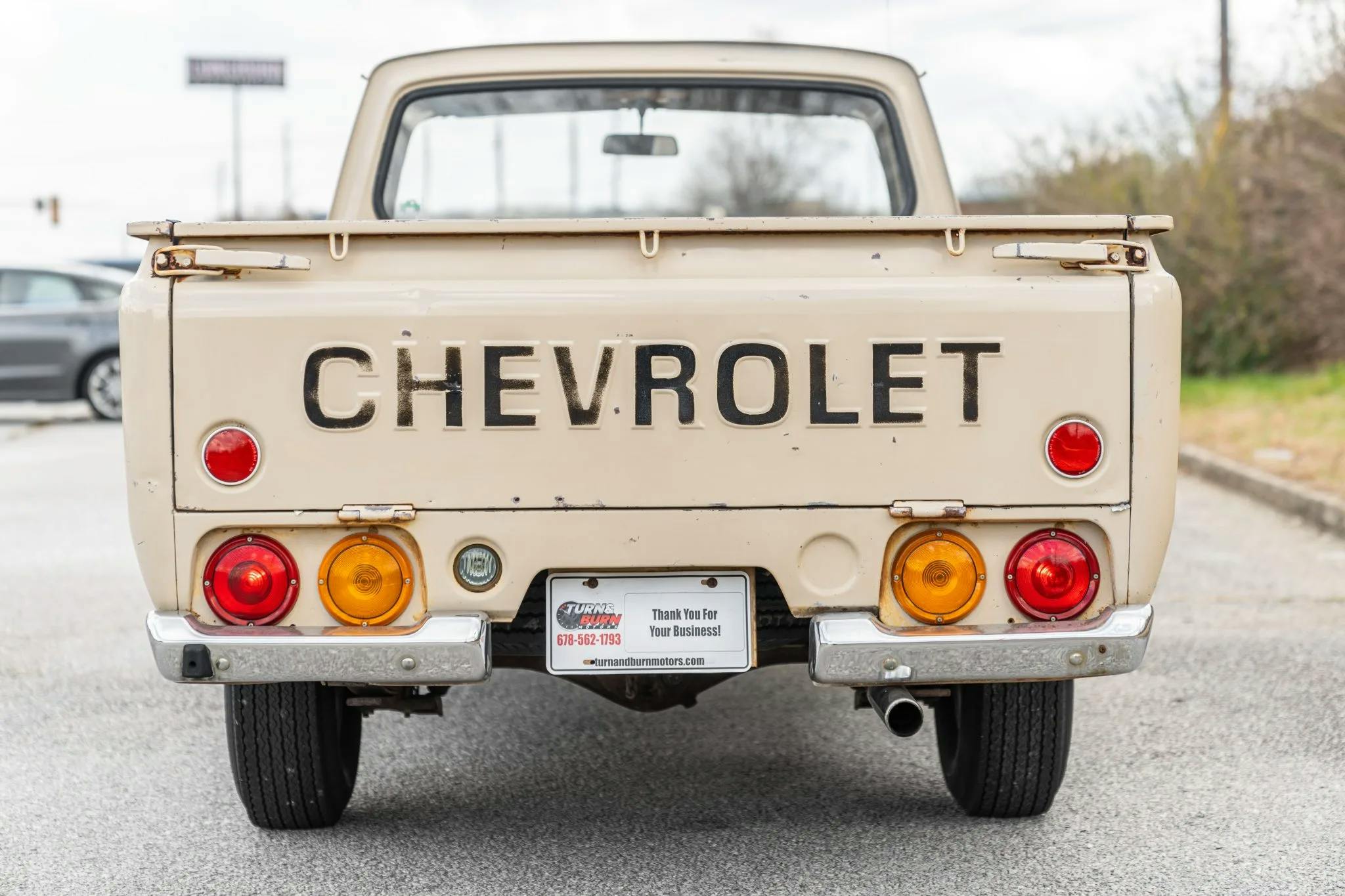 1972 Chevrolet LUV small pickup rear tailgate