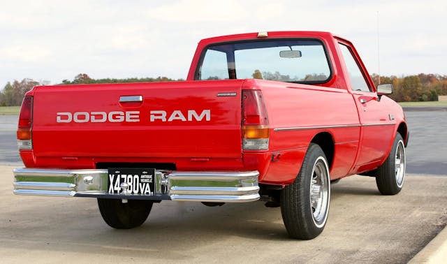 1986 Dodge Ram 50 rear three quarter
