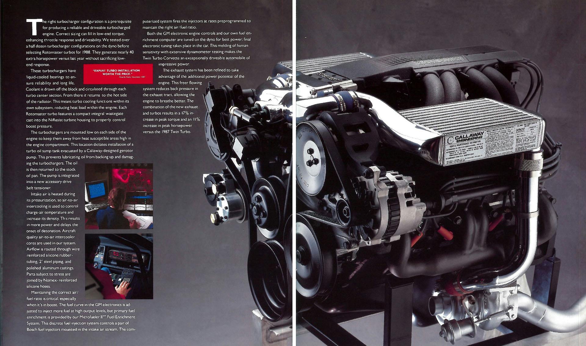 1988 Chevrolet Corvette Callaway Twin Turbo brochure