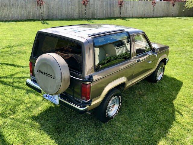 1989 Ford Bronco II rear three quarter high angle