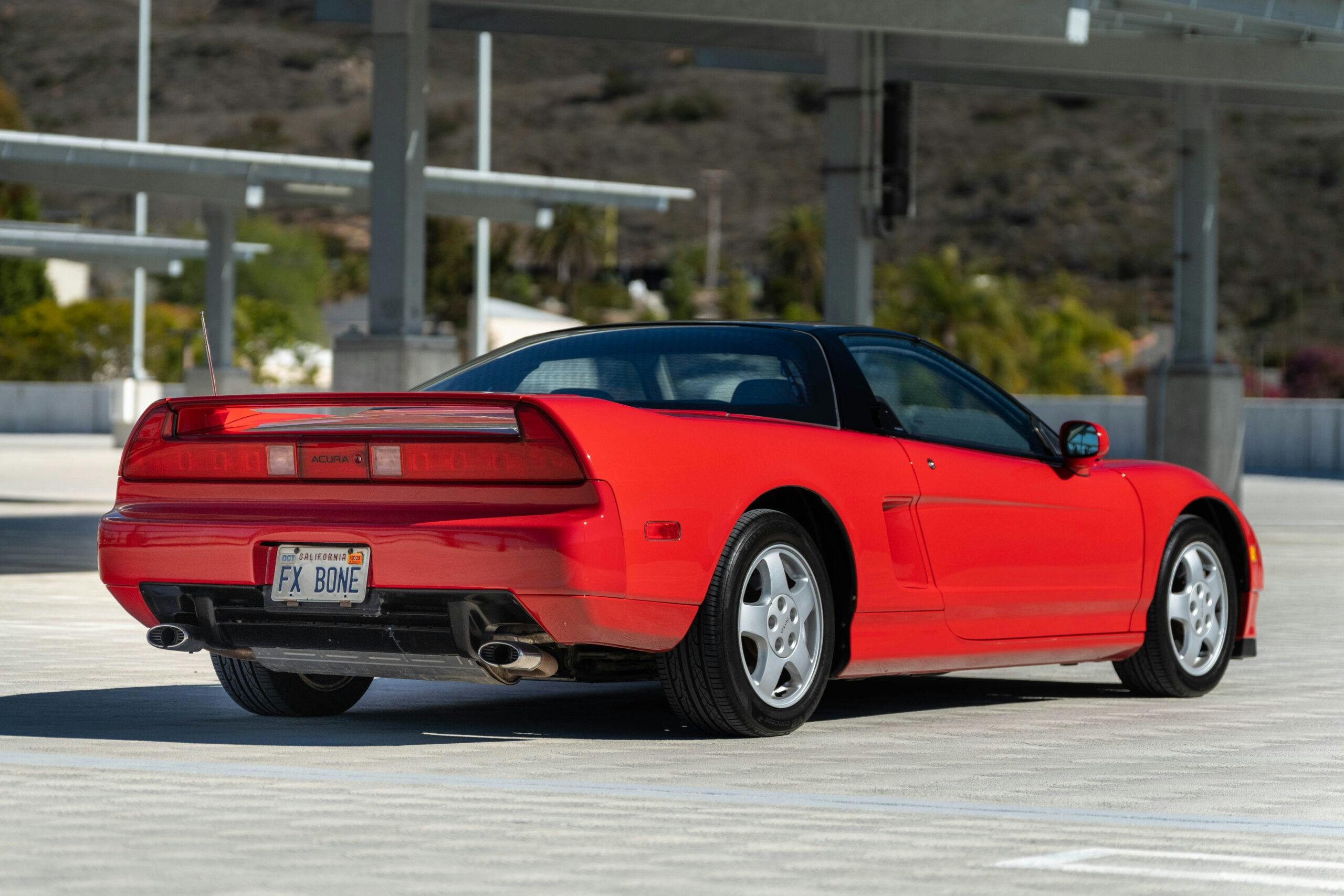 1991 Acura NSX red rear three quarter