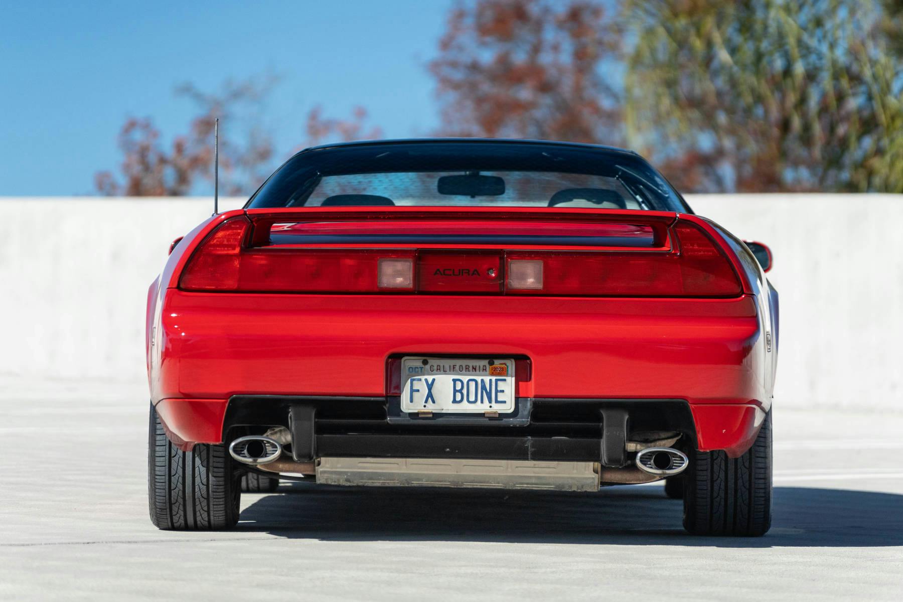 1991 Acura NSX red rear