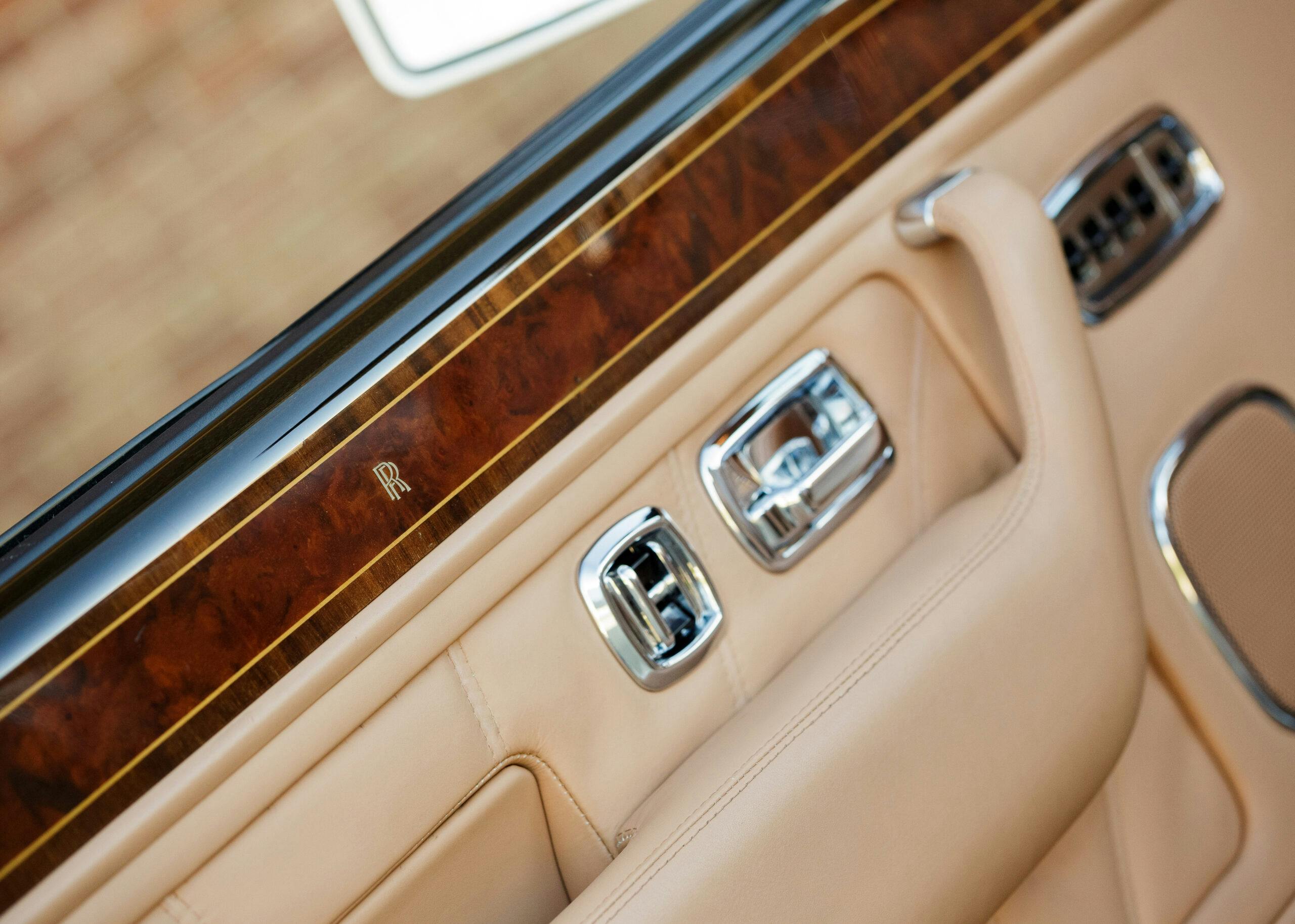 2002 Rolls-Royce Corniche interior detail