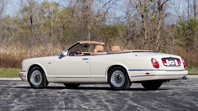 2002 Rolls-Royce Corniche white rear three quarter