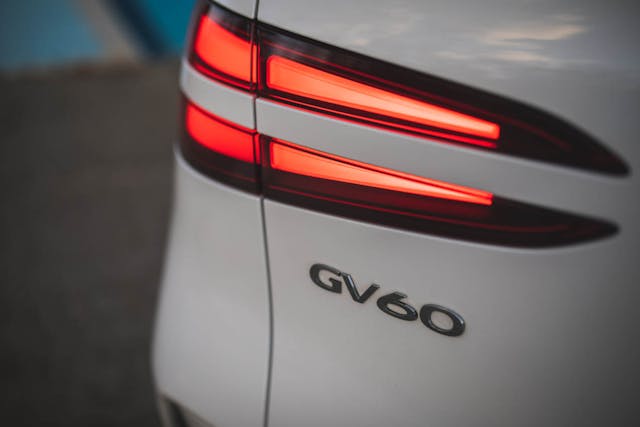 2023 Genesis GV60 Performance exterior rear taillamp detail