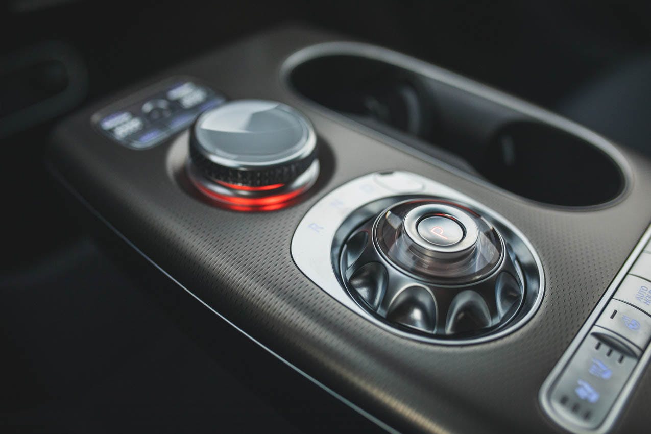 2023 Genesis GV60 Performance interior crystal ball shifter revealed