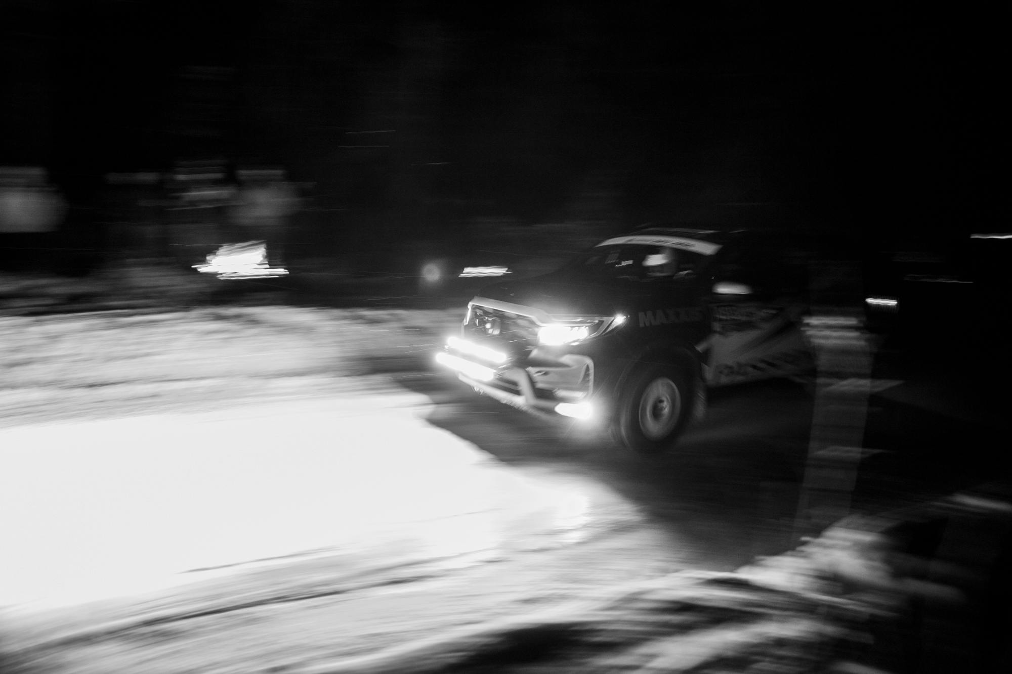 2023 Snow Drifting rally racing black white action