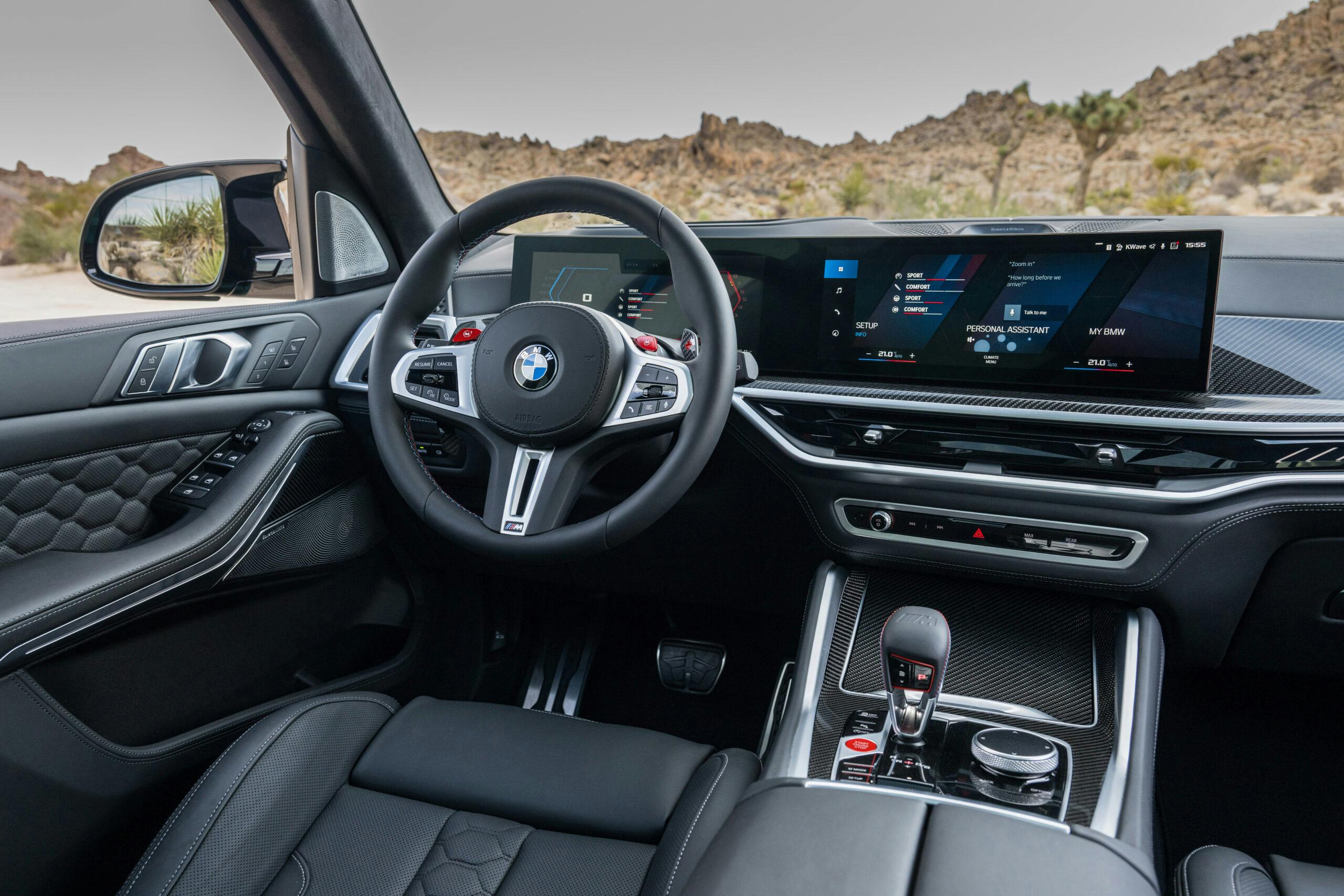2024 BMW X5 M Competition interior driver's area