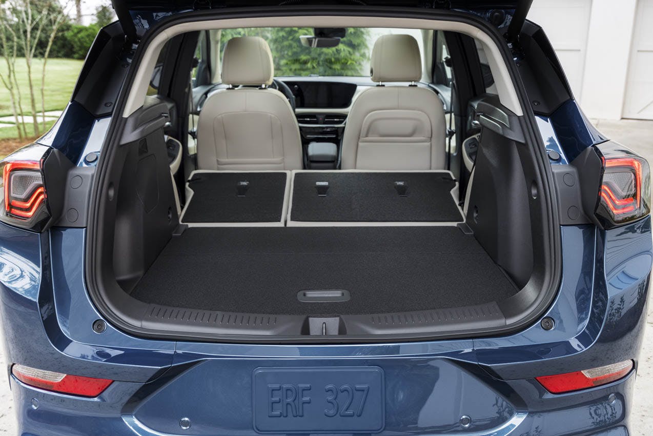 2024 Buick Encore GX Avenir interior trunk open seats down