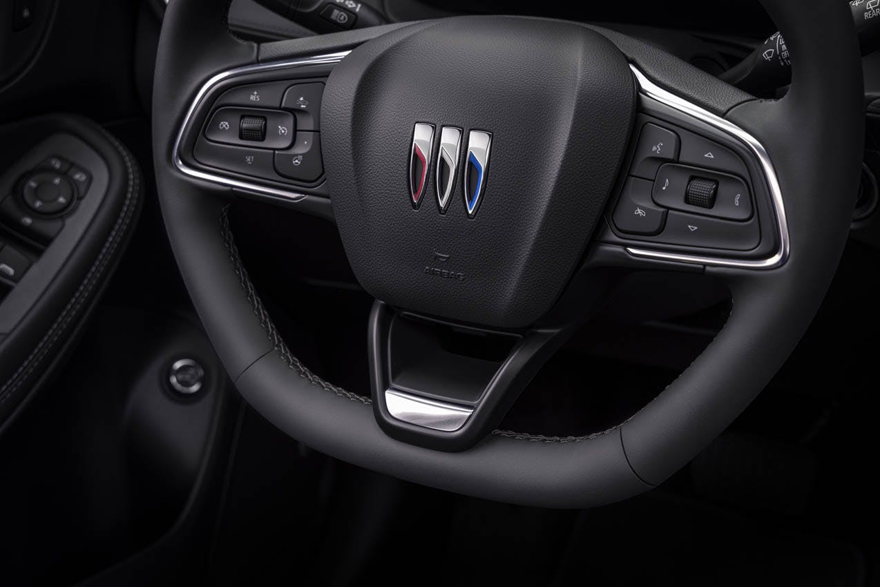 2024 Buick Encore GX ST interior flat-bottom steering wheel