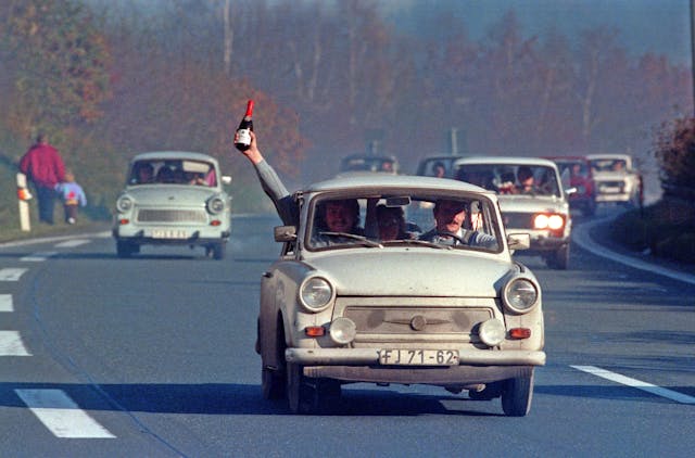 East Germans Cross Border 1989