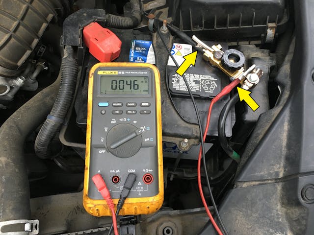Digital Battery Analyzer terminal connection points