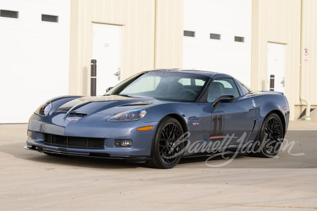 Carbon Z06 Barrett Jackson auction scottsdale front three quarter