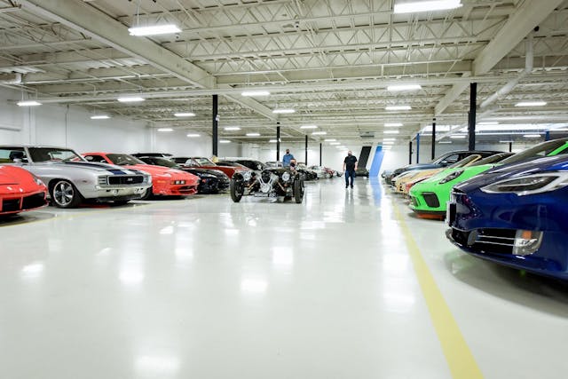 Floor of Hagerty Garage + Social facility