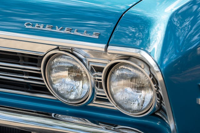Chevelle SS headlight closeup