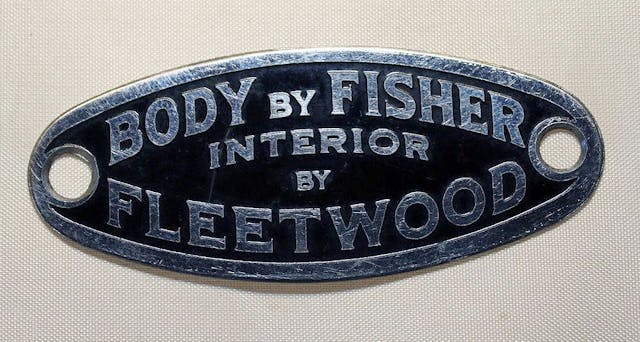 1940s Cadillac Badge body by fisher interior by fleetwood