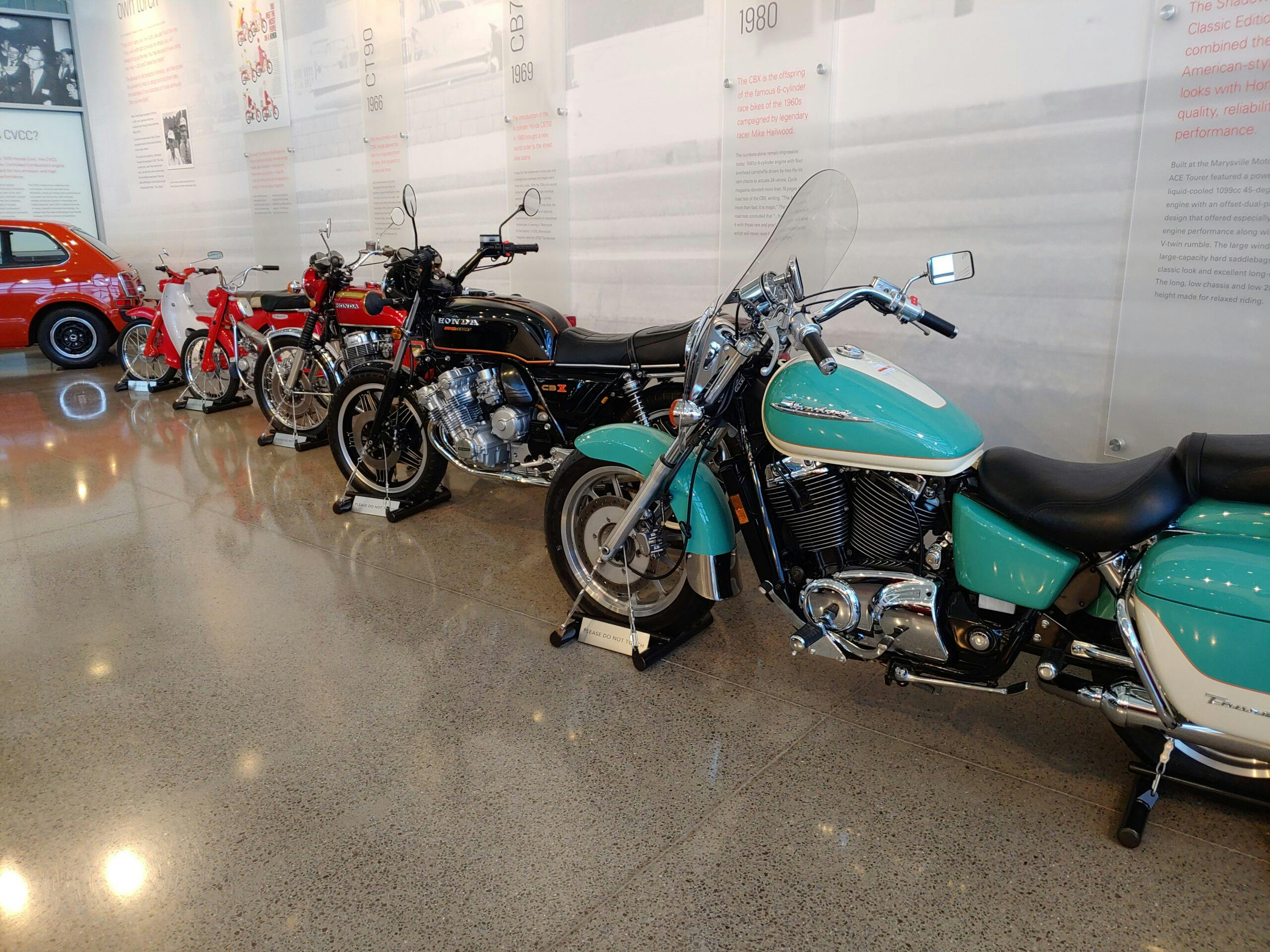 Honda Heritage Center motorbikes