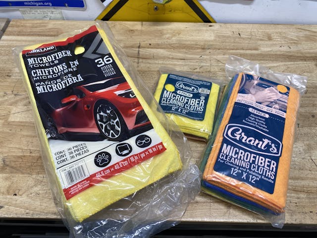 Microfiber towels for garage