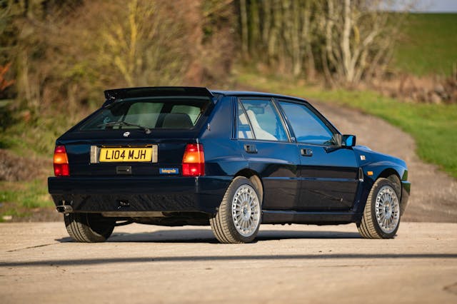 Rowan Atkinson Lancia Delta Integrale rear three quarter