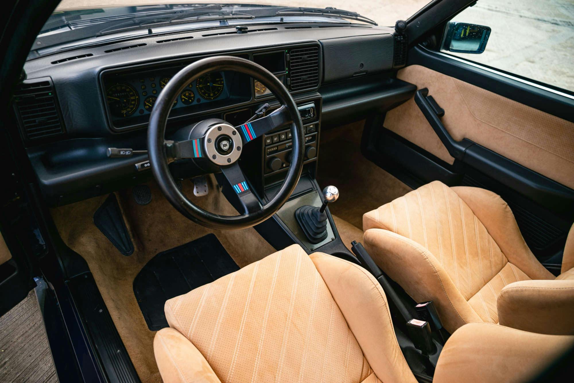 Rowan Atkinson Lancia Delta Integrale interior