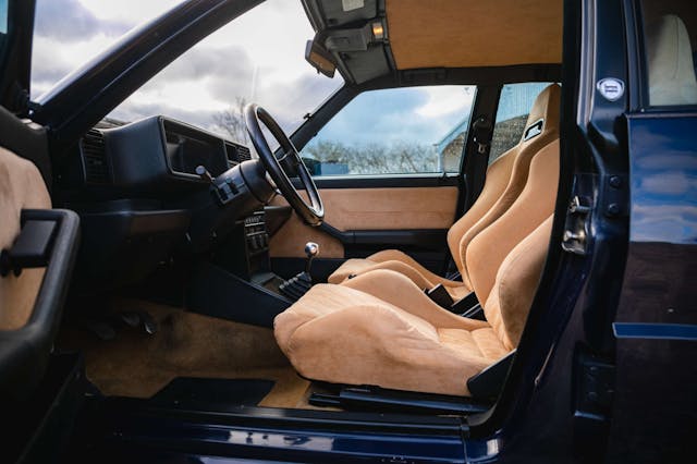 Rowan Atkinson Lancia Delta Integrale interior side view